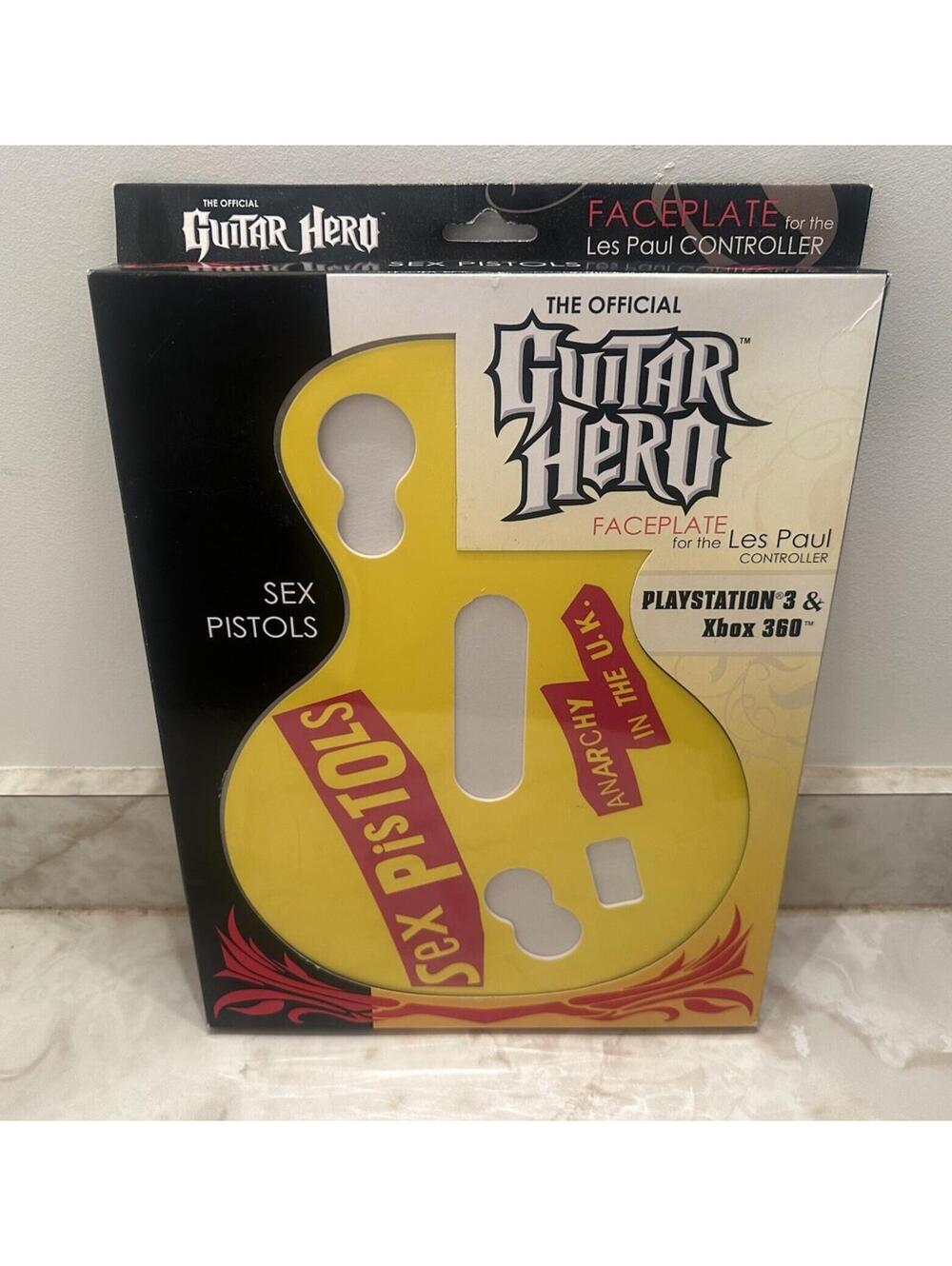 Sex Pistols Les Paul Official Guitar Hero Controller Faceplate Xbox PlayStation